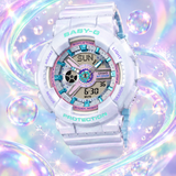 RELOJ PARA MUJER CASIO BABY-G BA-110MC-7ADR - BLANCO