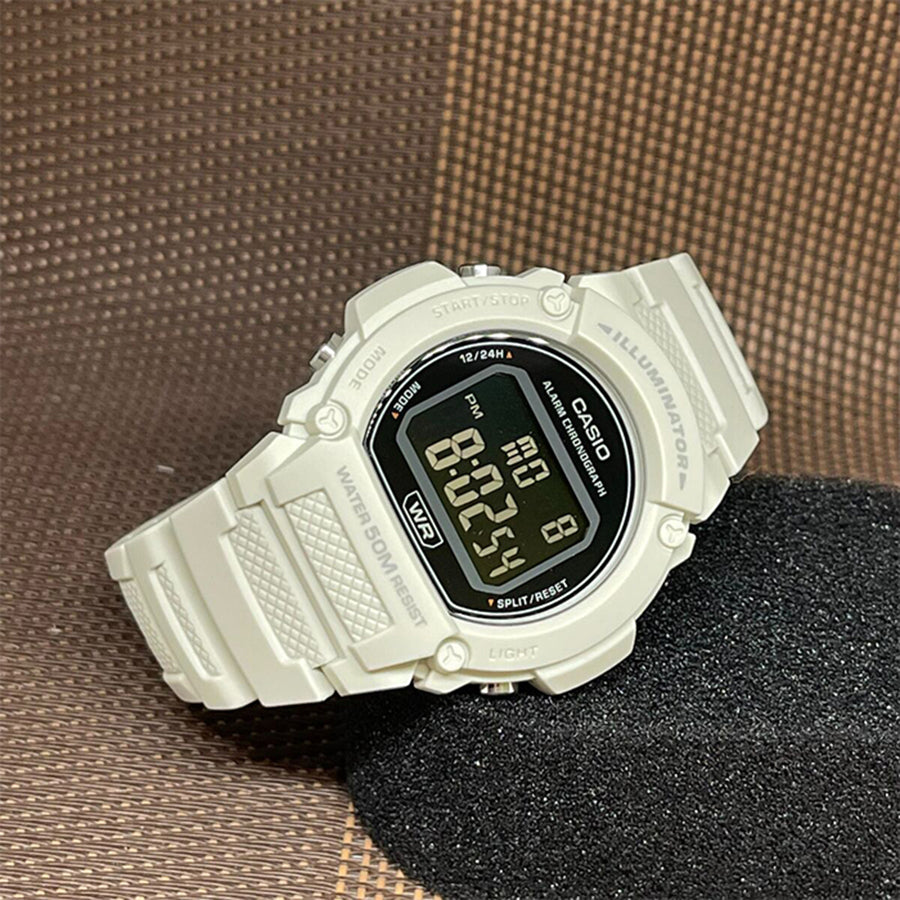 RELOJ CASIO W-219HC-8BVDF- BLANCO - Tiendas Casio TITEC