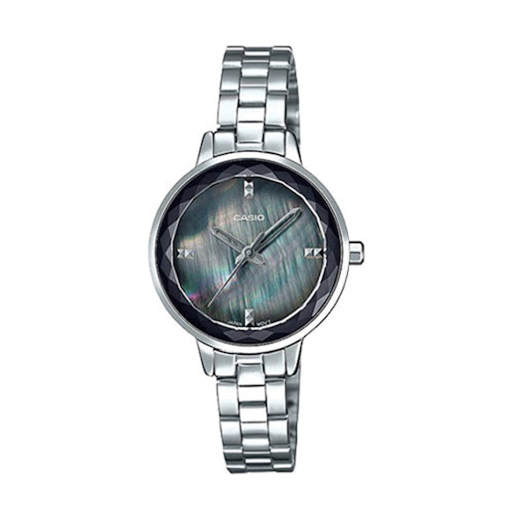 RELOJ PARA MUJER CASIO LTP-E162D-1ADF -GRIS - Tiendas Casio TITEC